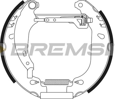 Bremsi GK0165 - Kit ganasce freno autozon.pro