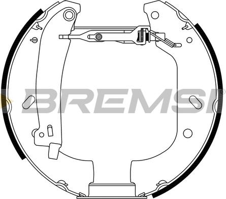 Bremsi GK0102 - Kit ganasce freno autozon.pro