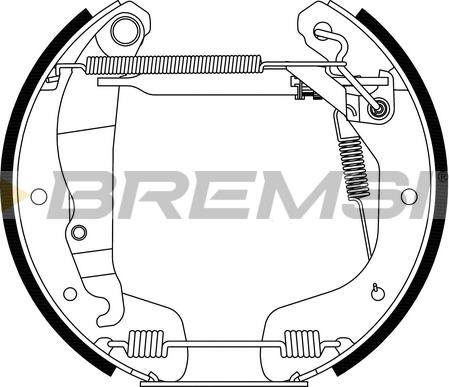 Bremsi GK0112 - Kit ganasce freno autozon.pro