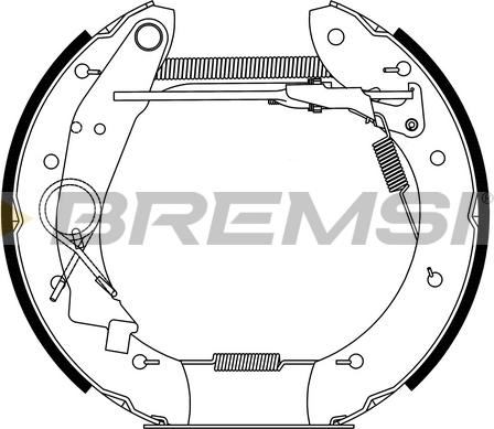 Bremsi GK0180 - Kit ganasce freno autozon.pro