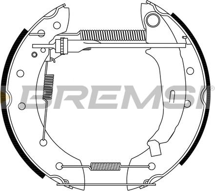 Bremsi GK0182 - Kit ganasce freno autozon.pro