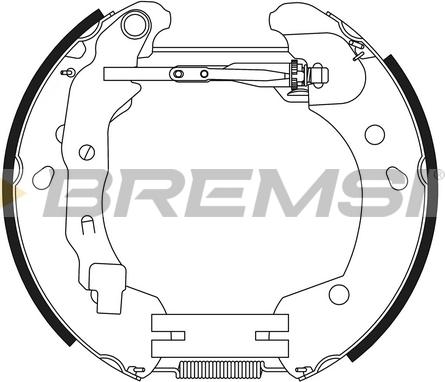 Bremsi GK0396 - Kit ganasce freno autozon.pro