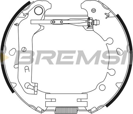 Bremsi GK0391 - Kit ganasce freno autozon.pro