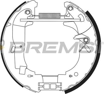 Bremsi GK0341 - Kit ganasce freno autozon.pro