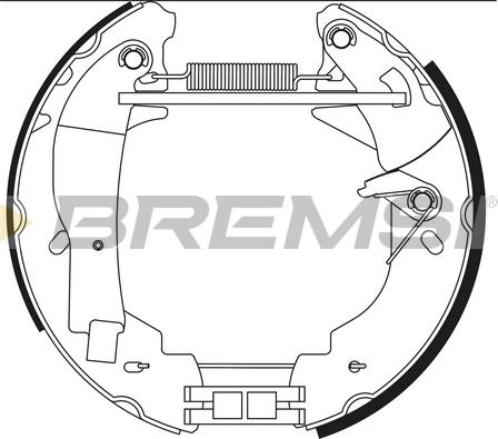 Bremsi GK0348 - Kit ganasce freno autozon.pro