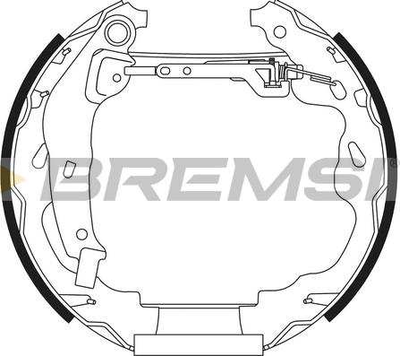 Bremsi GK0309 - Kit ganasce freno autozon.pro