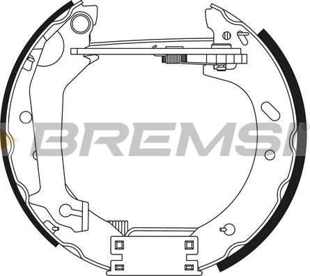 Bremsi GK0401 - Kit ganasce freno autozon.pro