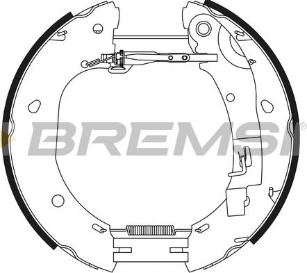 Bremsi GK0386 - Kit ganasce freno autozon.pro