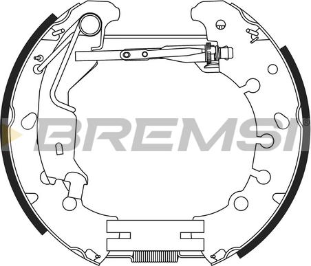 Bremsi GK0381 - Kit ganasce freno autozon.pro