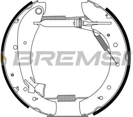 Bremsi GK0335 - Kit ganasce freno autozon.pro