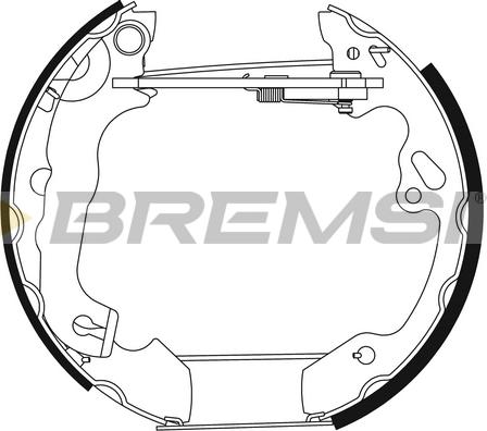 Bremsi GK0296 - Kit ganasce freno autozon.pro