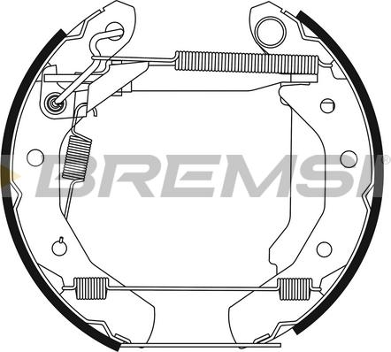 Bremsi GK0254 - Kit ganasce freno autozon.pro