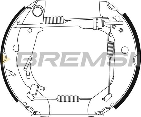 Bremsi GK0209 - Kit ganasce freno autozon.pro