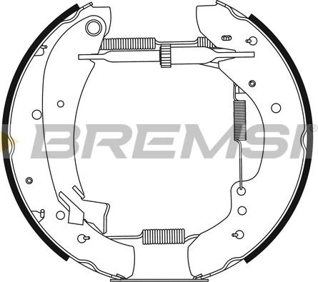 Bremsi GK0204 - Kit ganasce freno autozon.pro