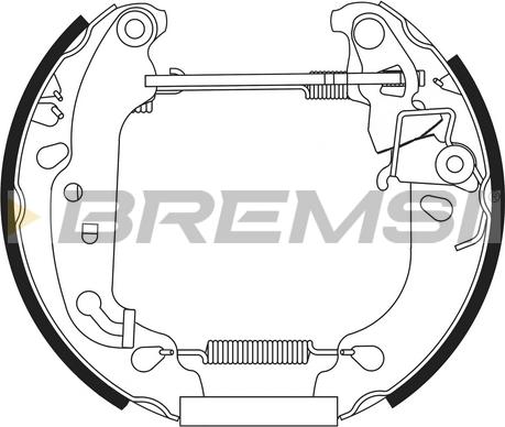 Bremsi GK0205 - Kit ganasce freno autozon.pro