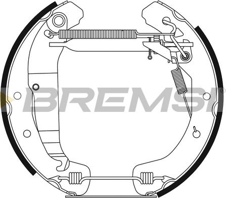 Bremsi GK0247 - Kit ganasce freno autozon.pro