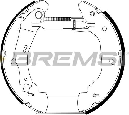 Bremsi GK0289 - Kit ganasce freno autozon.pro