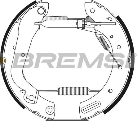 Bremsi GK0222 - Kit ganasce freno autozon.pro