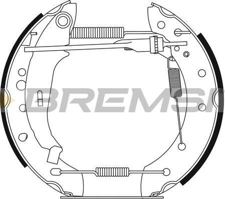 Bremsi GK0277 - Kit ganasce freno autozon.pro