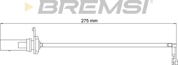 Bremsi WI0951 - Contatto segnalazione, Usura past. freno / mat. d'attrito autozon.pro