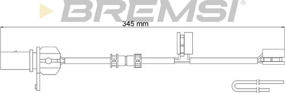 Bremsi WI0968 - Contatto segnalazione, Usura past. freno / mat. d'attrito autozon.pro