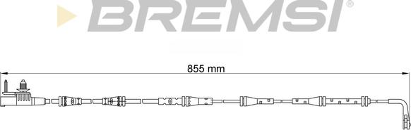 Bremsi WI0906 - Contatto segnalazione, Usura past. freno / mat. d'attrito autozon.pro