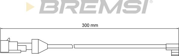 Bremsi WI0902 - Contatto segnalazione, Usura past. freno / mat. d'attrito autozon.pro