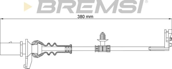 Bremsi WI0911 - Contatto segnalazione, Usura past. freno / mat. d'attrito autozon.pro