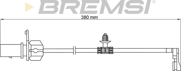 Bremsi WI0913 - Contatto segnalazione, Usura past. freno / mat. d'attrito autozon.pro