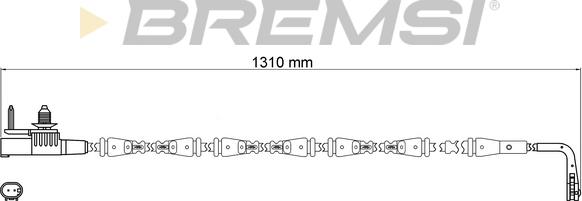 Bremsi WI0985 - Contatto segnalazione, Usura past. freno / mat. d'attrito autozon.pro