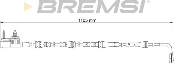 Bremsi WI0931 - Contatto segnalazione, Usura past. freno / mat. d'attrito autozon.pro