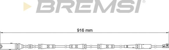 Bremsi WI0925 - Contatto segnalazione, Usura past. freno / mat. d'attrito autozon.pro