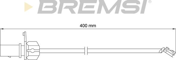 Bremsi WI0921 - Contatto segnalazione, Usura past. freno / mat. d'attrito autozon.pro