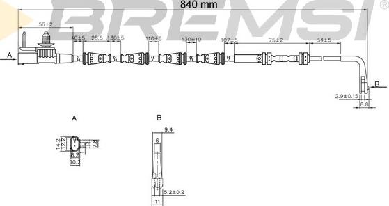 Bremsi WI0978 - Contatto segnalazione, Usura past. freno / mat. d'attrito autozon.pro