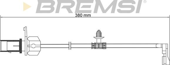 Bremsi WI0973 - Contatto segnalazione, Usura past. freno / mat. d'attrito autozon.pro