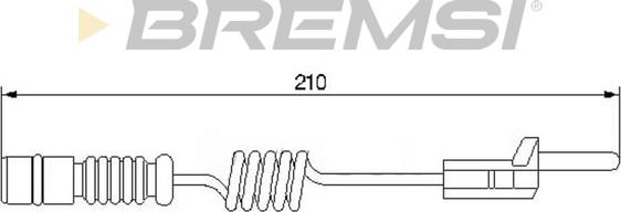 Bremsi WI0565 - Contatto segnalazione, Usura past. freno / mat. d'attrito autozon.pro