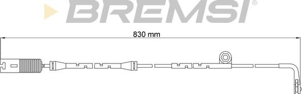 Bremsi WI0566 - Contatto segnalazione, Usura past. freno / mat. d'attrito autozon.pro