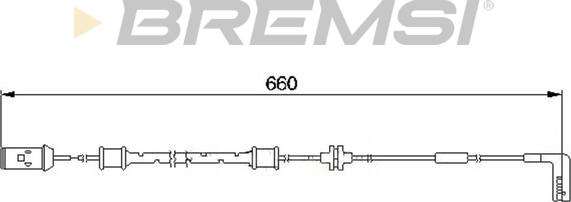 Bremsi WI0560 - Contatto segnalazione, Usura past. freno / mat. d'attrito autozon.pro