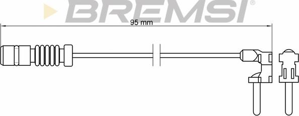 Bremsi WI0501 - Contatto segnalazione, Usura past. freno / mat. d'attrito autozon.pro