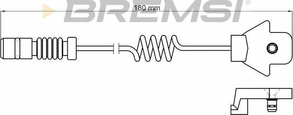 Bremsi WI0507 - Contatto segnalazione, Usura past. freno / mat. d'attrito autozon.pro