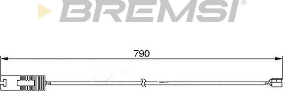 Bremsi WI0514 - Contatto segnalazione, Usura past. freno / mat. d'attrito autozon.pro