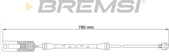 Bremsi WI0515 - Contatto segnalazione, Usura past. freno / mat. d'attrito autozon.pro