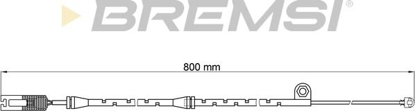 Bremsi WI0584 - Contatto segnalazione, Usura past. freno / mat. d'attrito autozon.pro