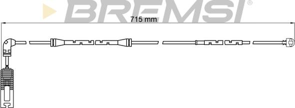 Bremsi WI0585 - Contatto segnalazione, Usura past. freno / mat. d'attrito autozon.pro