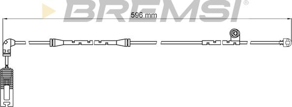 Bremsi WI0581 - Contatto segnalazione, Usura past. freno / mat. d'attrito autozon.pro