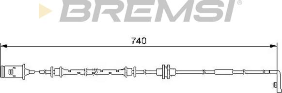 Bremsi WI0583 - Contatto segnalazione, Usura past. freno / mat. d'attrito autozon.pro