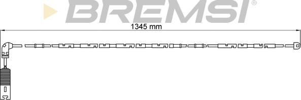 Bremsi WI0582 - Contatto segnalazione, Usura past. freno / mat. d'attrito autozon.pro