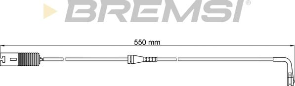 Bremsi WI0534 - Contatto segnalazione, Usura past. freno / mat. d'attrito autozon.pro