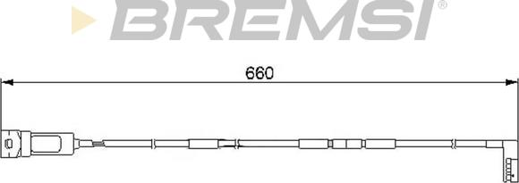 Bremsi WI0521 - Contatto segnalazione, Usura past. freno / mat. d'attrito autozon.pro