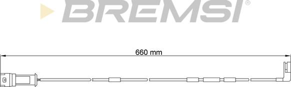 Bremsi WI0522 - Contatto segnalazione, Usura past. freno / mat. d'attrito autozon.pro